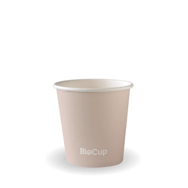 BioPak ABC-4 - 120ml Stone Single Wall Hot Cup