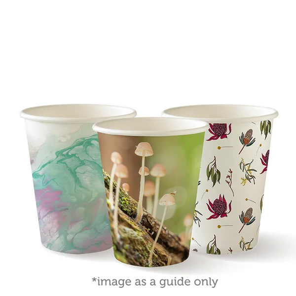 BioPak BC-8-ART - 280ml Art Series Single Wall Hot Cup