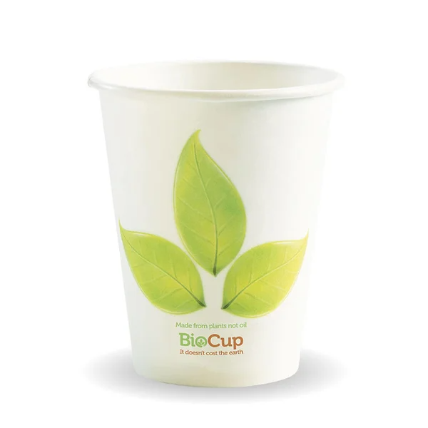 BioPak BC-8 - 280ml Leaf Single Wall Hot Cup