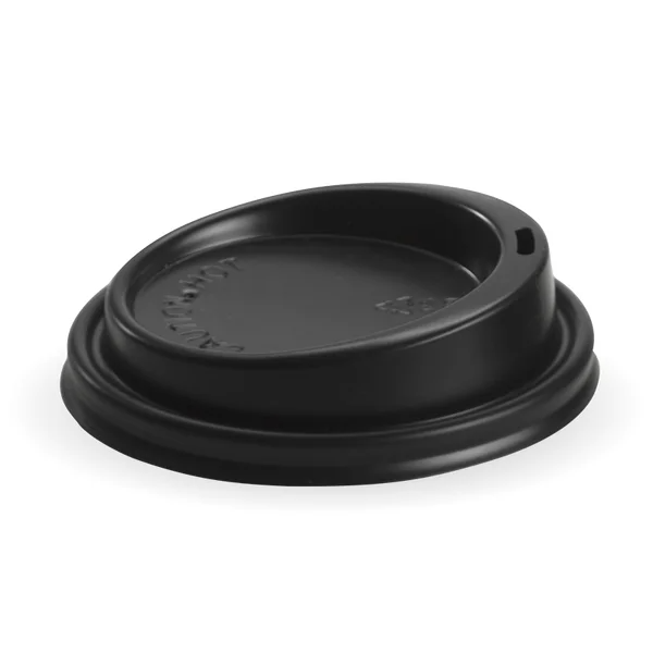BioPak BCL-12.16.20B - 90mm Large Black PS Hot Cup Lid