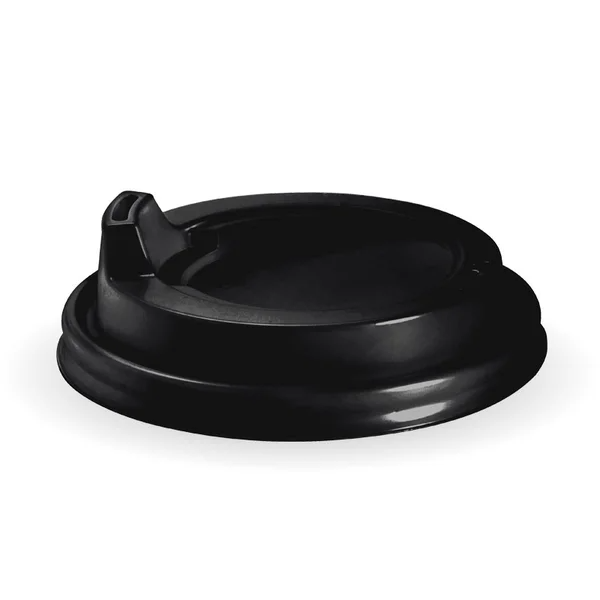 BioPak BCL-12.16.20B-SIPPER - 90mm Large Black PS Sipper Hot Cup Lid