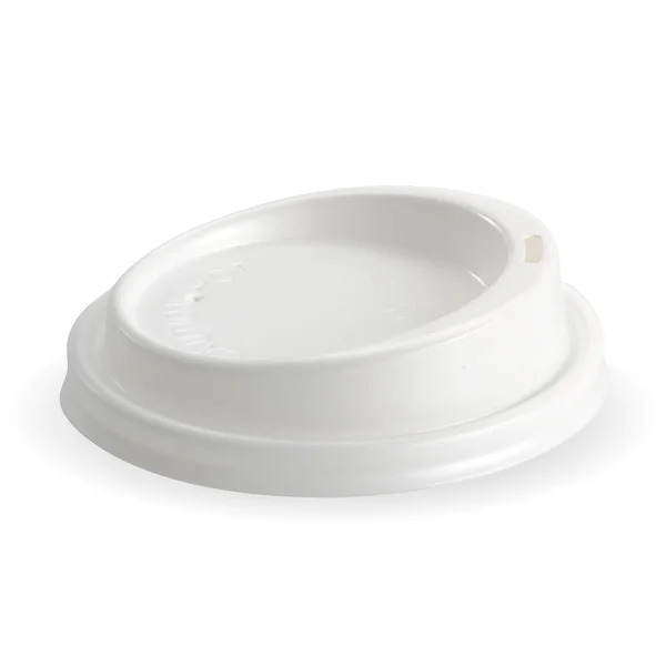 BioPak BCL-12.16.20W - 90mm Large White PS Hot Cup Lid